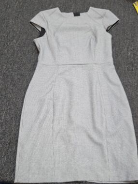 H&M Gray Cap-Sleeve Sheath Dress
